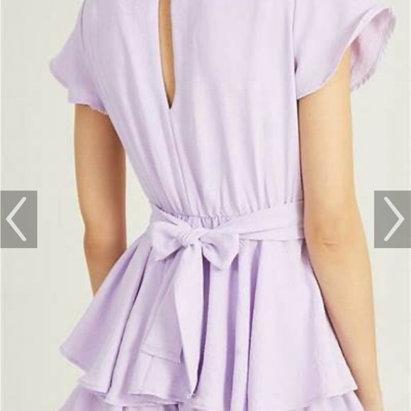 Altar’d State Ruffled Tie Waist Romper Sz M - Picture 3 of 14